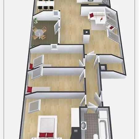 דירה Large Loft - Private Rooftop Terrace - Old Town *